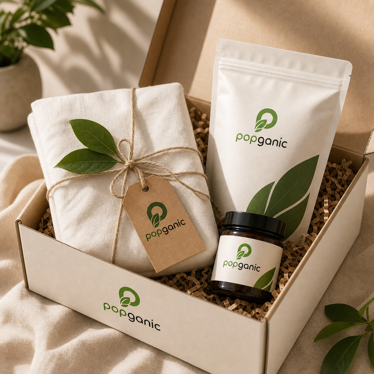 Popganic gift pack product concept