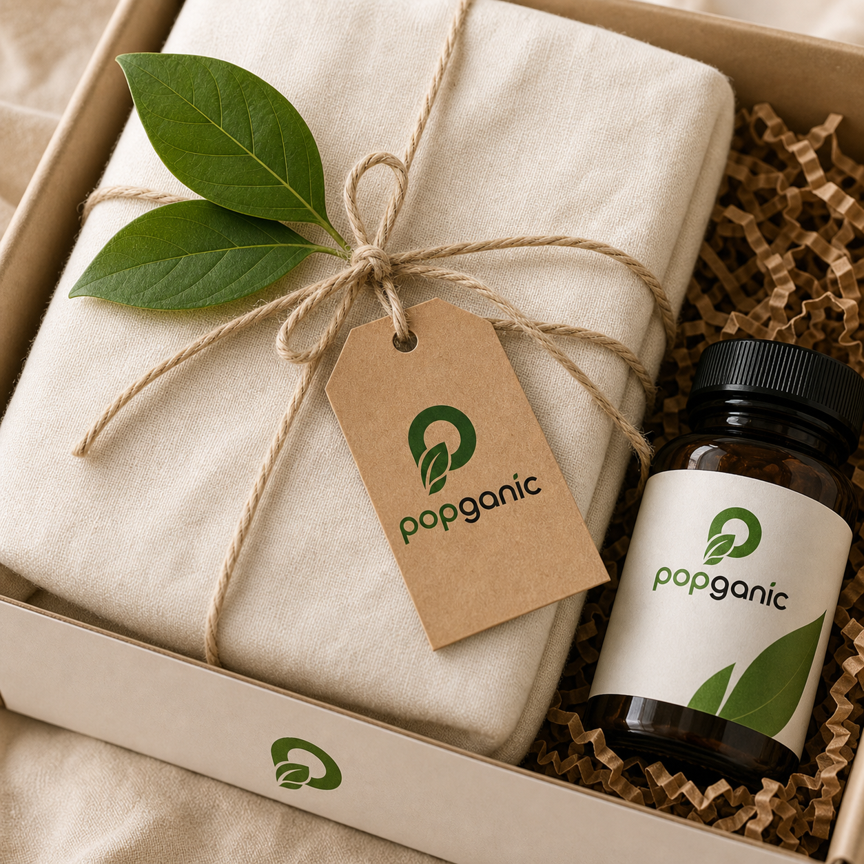 Popganic branded packaging concept